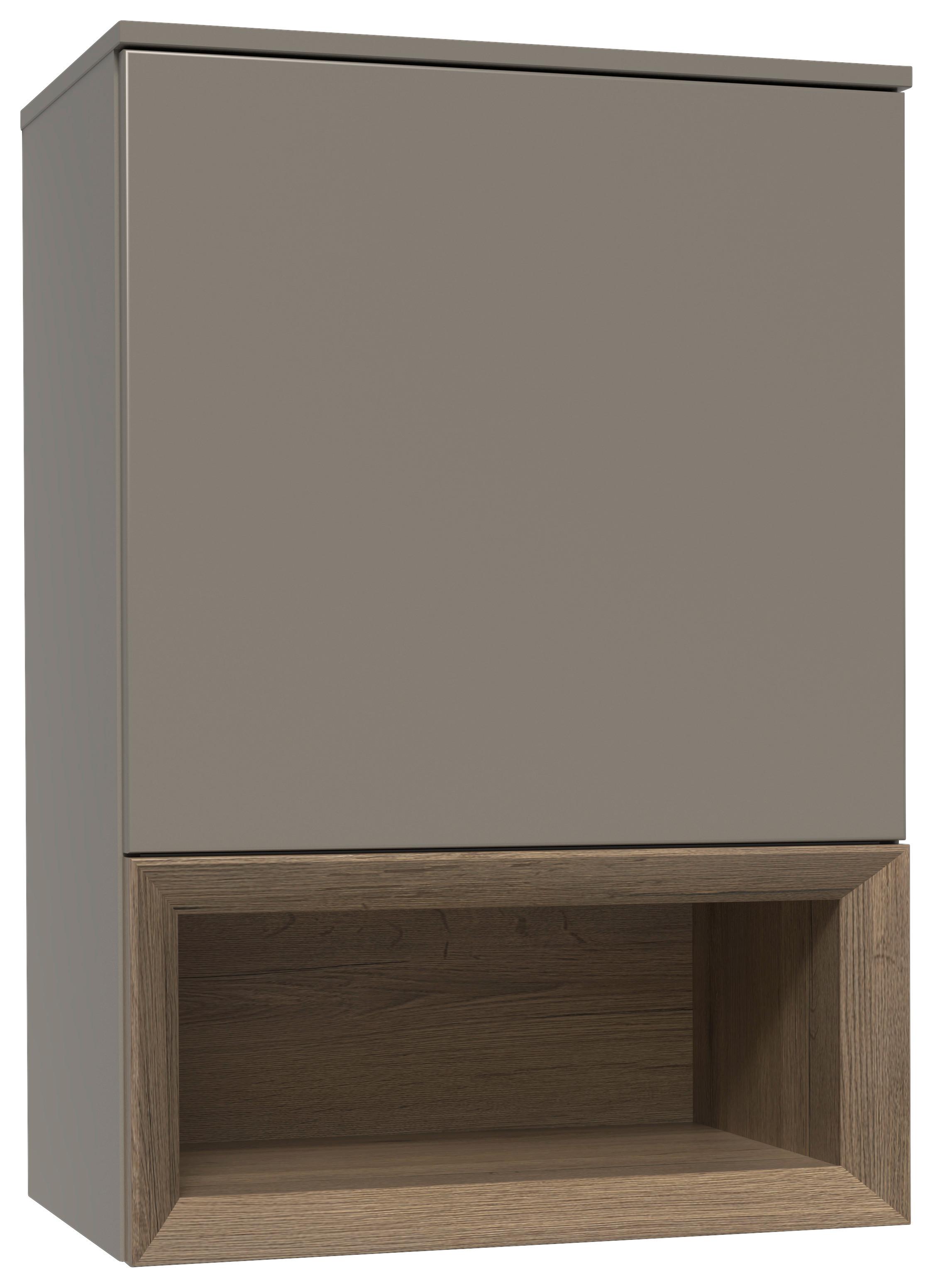 Hängeelement Las Vegas Taupegrau/Eiche Dekor B: 60 cm - Taupe/Eiche dunkel, MODERN, Holzwerkstoff (60/88/37cm) - Vertico