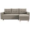 Ecksofa Asti Hellgrau B: 232 cm - Hellgrau, Design, Textil (232/141cm) - MID.YOU