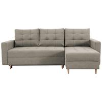 Ecksofa Asti Hellgrau B: 232 cm - Hellgrau, Design, Textil (232/141cm) - MID.YOU