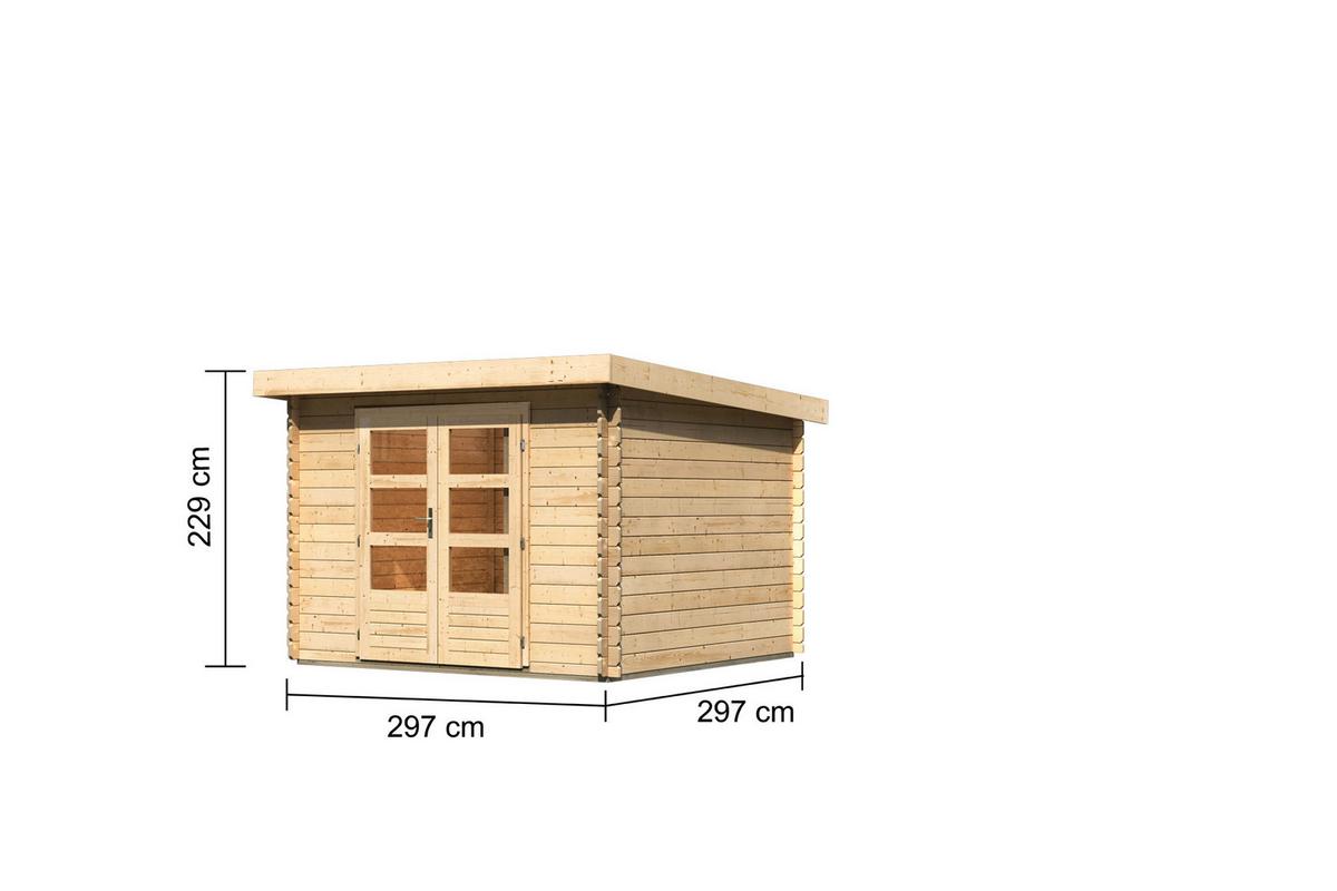 Gartenhaus Gamlitz 5 39937 Gamlitz 5 - Fichtefarben, Basics, Holz (297/229/297cm)