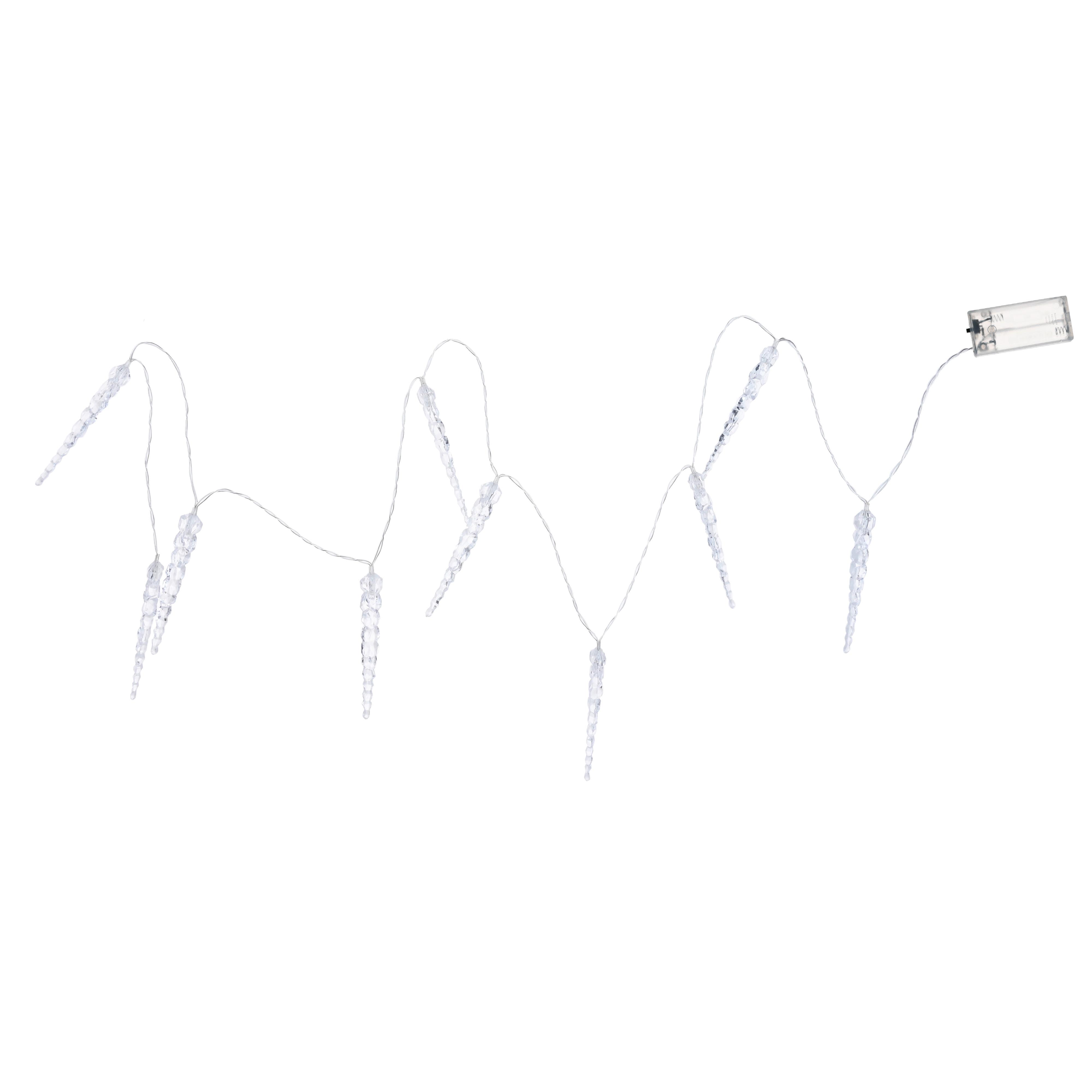 Svetelná reťaz 10LED/teplá biela - priehľadné, Konventionell, kov/plast (150cm) - Mömax