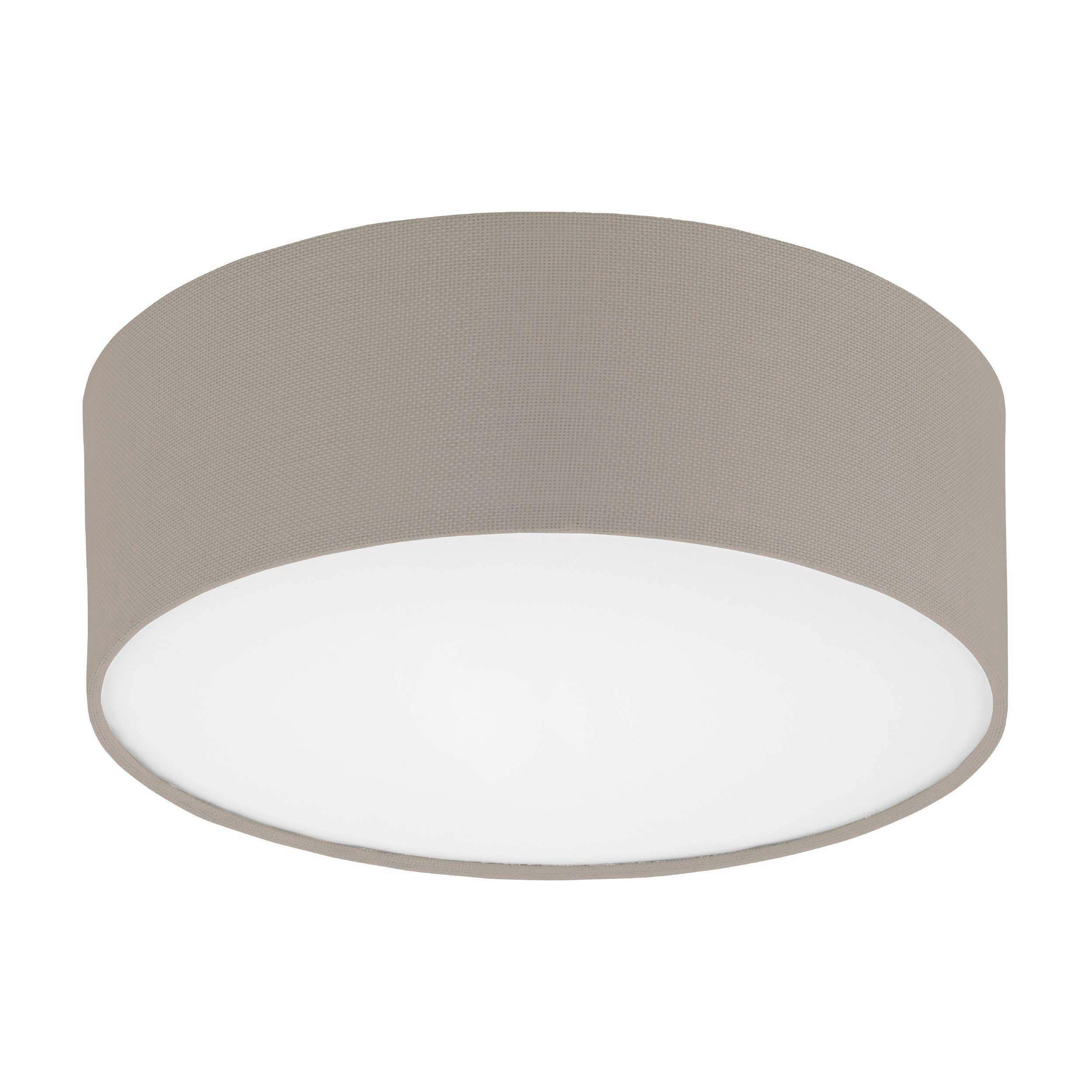 Deckenleuchte 32673 Revilla Ø 38 cm - Taupe/Weiß, Basics, Textil/Metall (38/11cm)