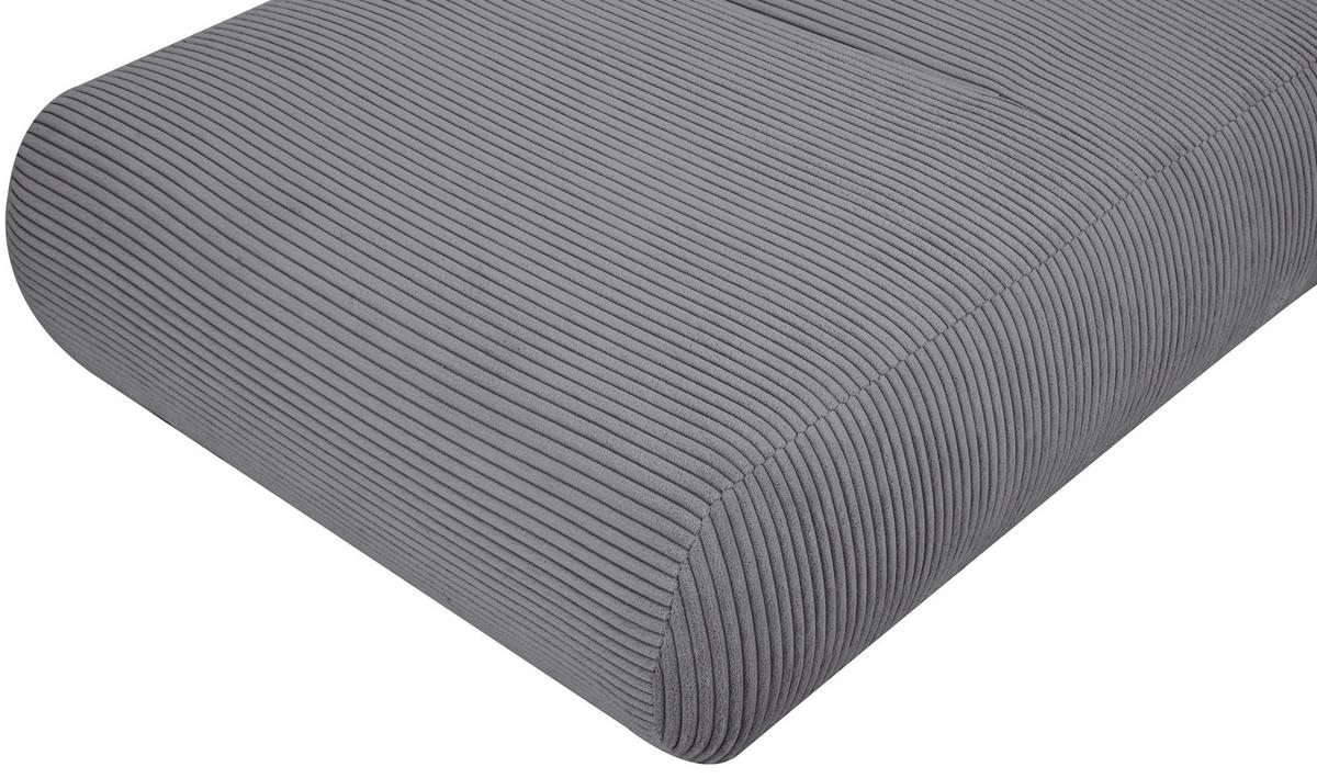 Schlafsessel Luna Grau B: 80 Cm - Grau, Design, Textil (81/88/160cm) - Livetastic