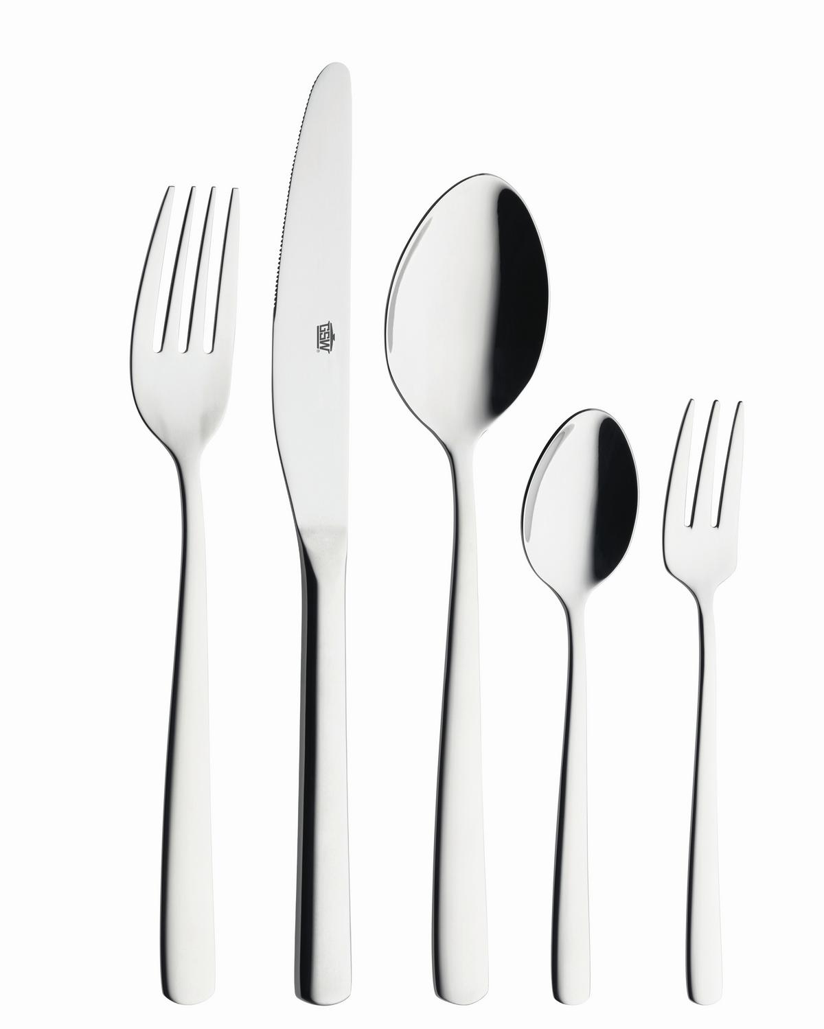 Besteckset 60tlg. Edelstahl 18/10, 60tlg. - Edelstahlfarben, Basics, Metall - GSW