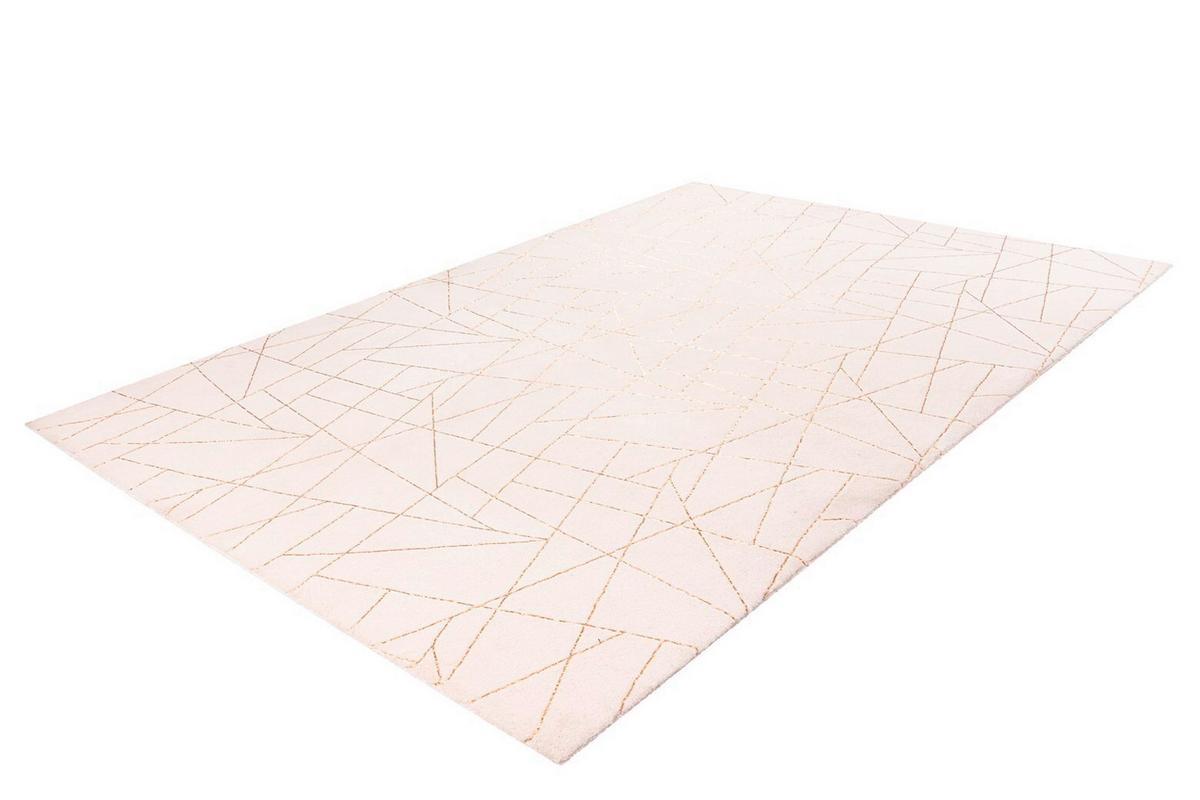 Teppich Bijou Creme/goldfarben, 160x230 Cm - Goldfarben/Creme, KONVENTIONELL, Textil (160/230cm)