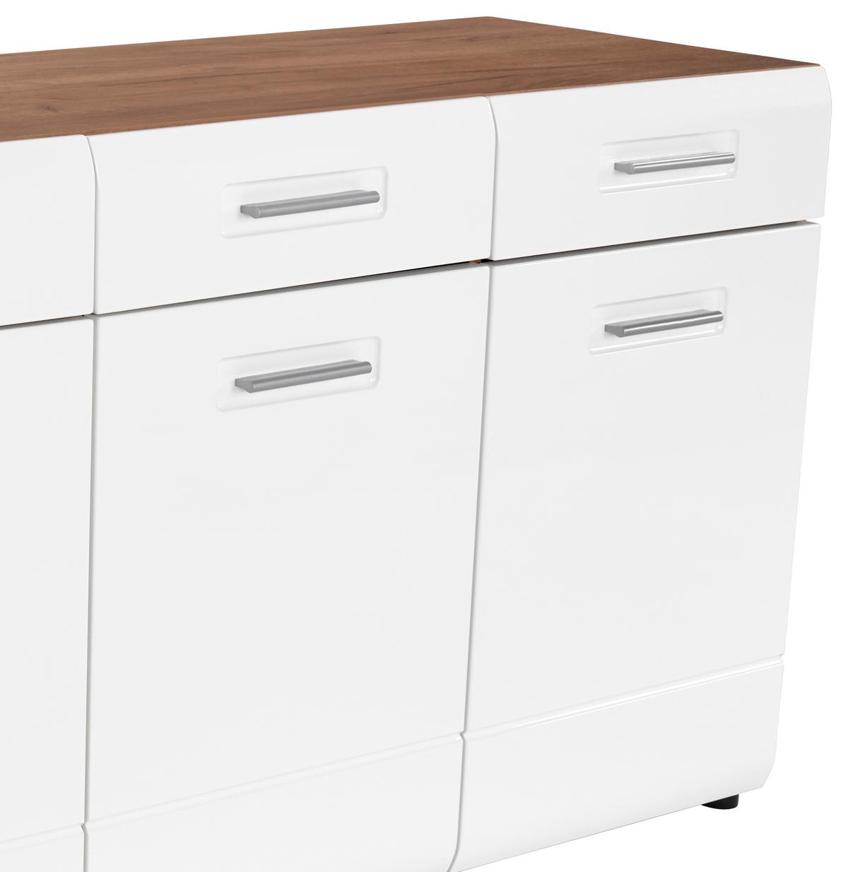 Tálalószekrény Avensis New Typ 23 - tölgyfa színű/fehér, Modern, faalapú anyag (150/82,6/43,1cm) - Luca Bessoni