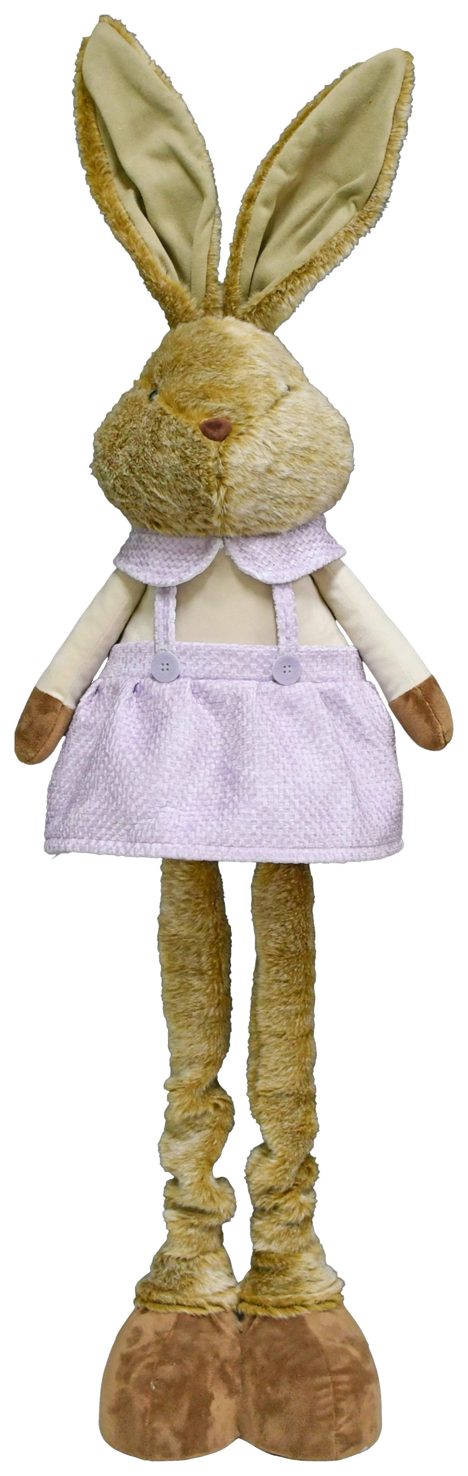 Veľkonočný zajac BUNNY - lila/hnedá, kov/textil (28/85-115/20cm) - Mömax
