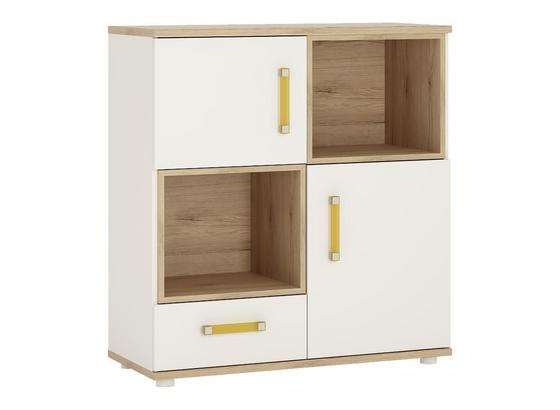 Komoda Amazon - bílá/barvy dubu, Moderní (91/97/40cm) Komoda Amazon - bílá/barvy dubu, Moderní (91/97/40cm)