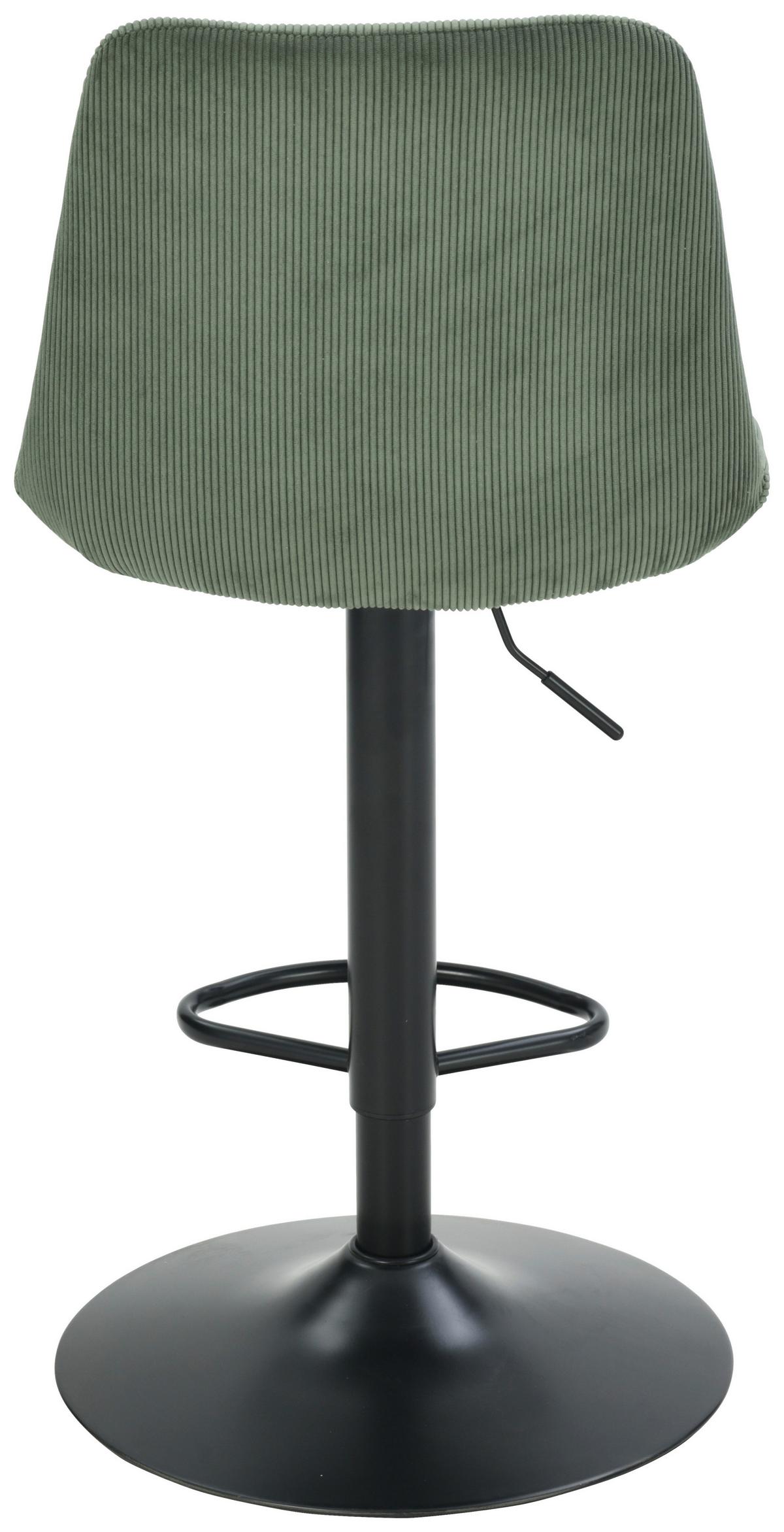 BAROVÁ ŽIDLE NINO - černá/zelená, Moderní, kov/dřevo (46/116/96/53cm) - Based