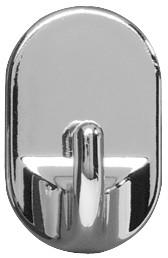 Öntapadós Akasztó 4421033100 - krómszínű, Konventionell, műanyag (2,5/4/2cm) - Wenko