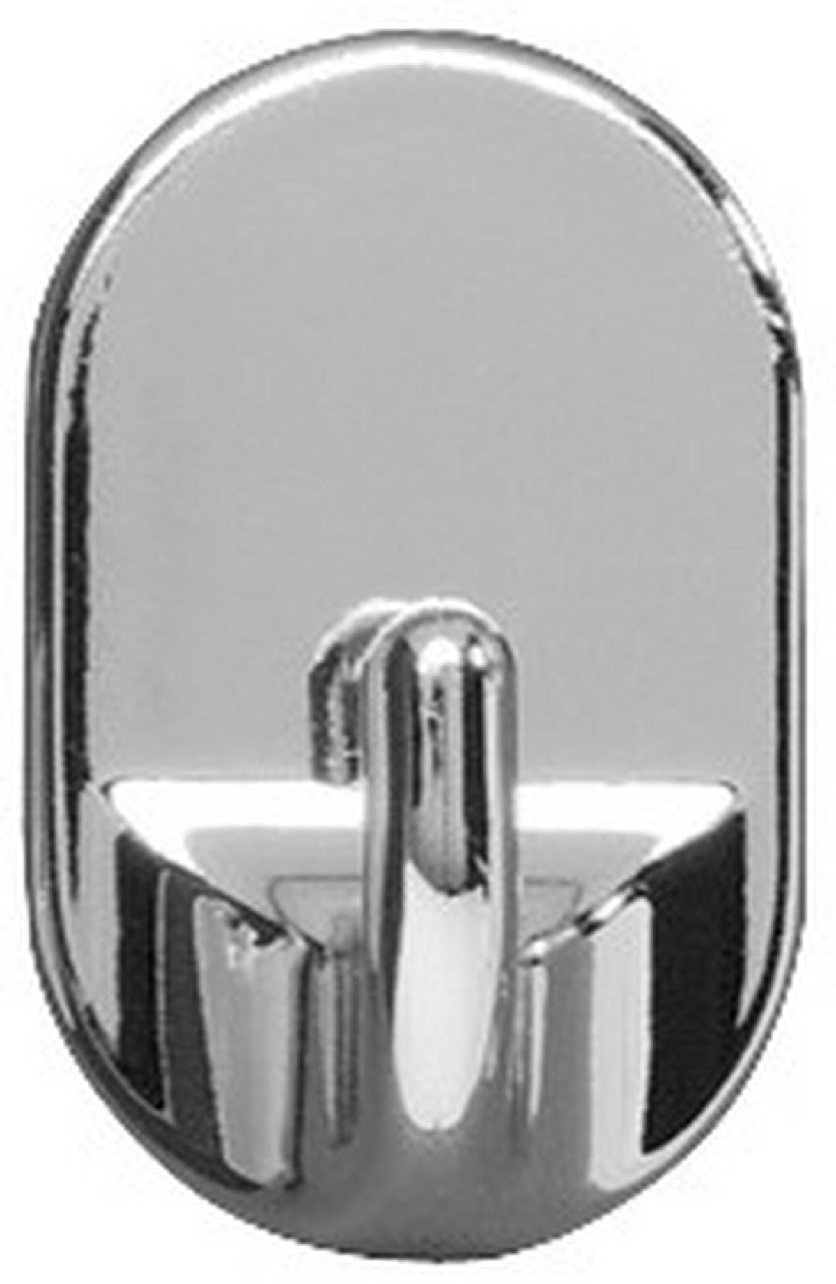 Öntapadós Akasztó 4421033100 - krómszínű, Konventionell, műanyag (2,5/4/2cm) - Wenko