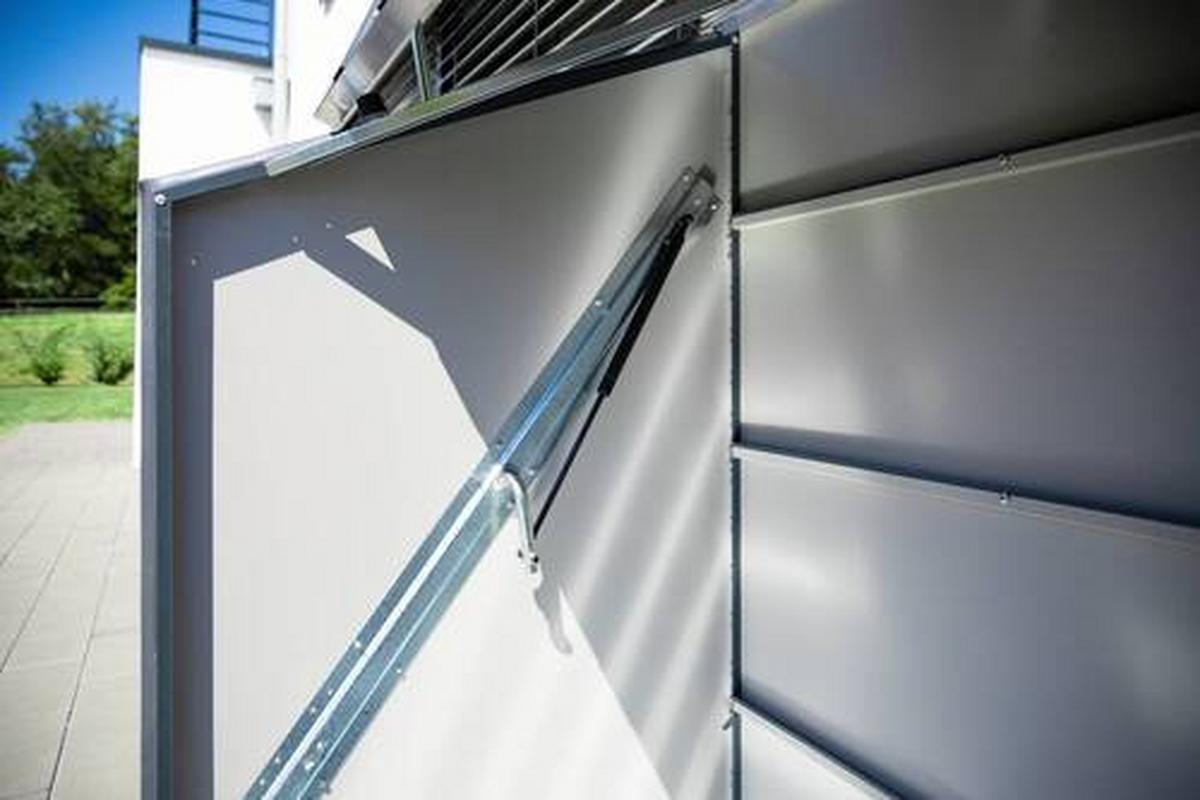 Geräteschrank Metall Sesame Anthrazit B/h: Ca. 76/139 Cm - Anthrazit, Basics, Metall (76/139/185cm)