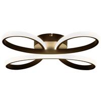 LED-Deckenleuchte Basti - Schwarz, MODERN, Kunststoff/Metall (40/7,5cm) - Luca Bessoni