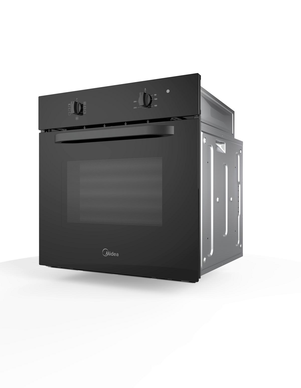 ELEKTROGERÄTESET CLASSICSET1 - Edelstahlfarben/Schwarz, Basics, Glas/Metall - Midea