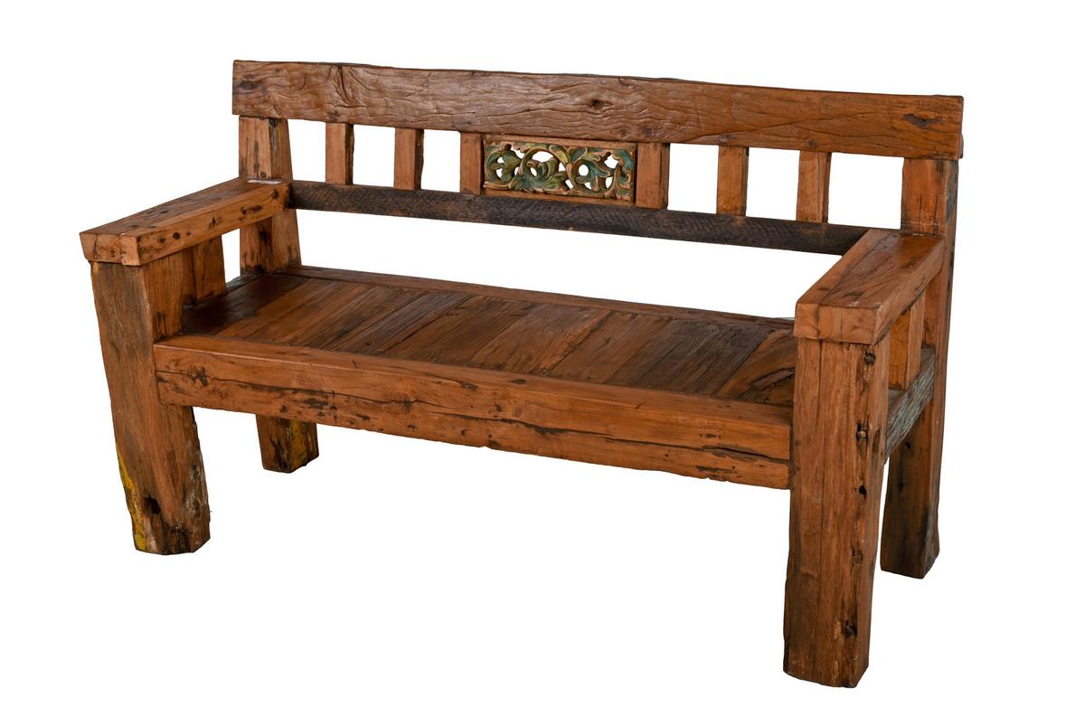 Gartenbank Sumba - Dunkelbraun, Basics, Holz (150/89/55cm) - Gardenson