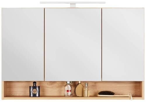Zrcadlová Skříňka Sölden -Exklusiv- - dub wotan, Lifestyle, kompozitní dřevo (100/64/20cm) - Premium Living