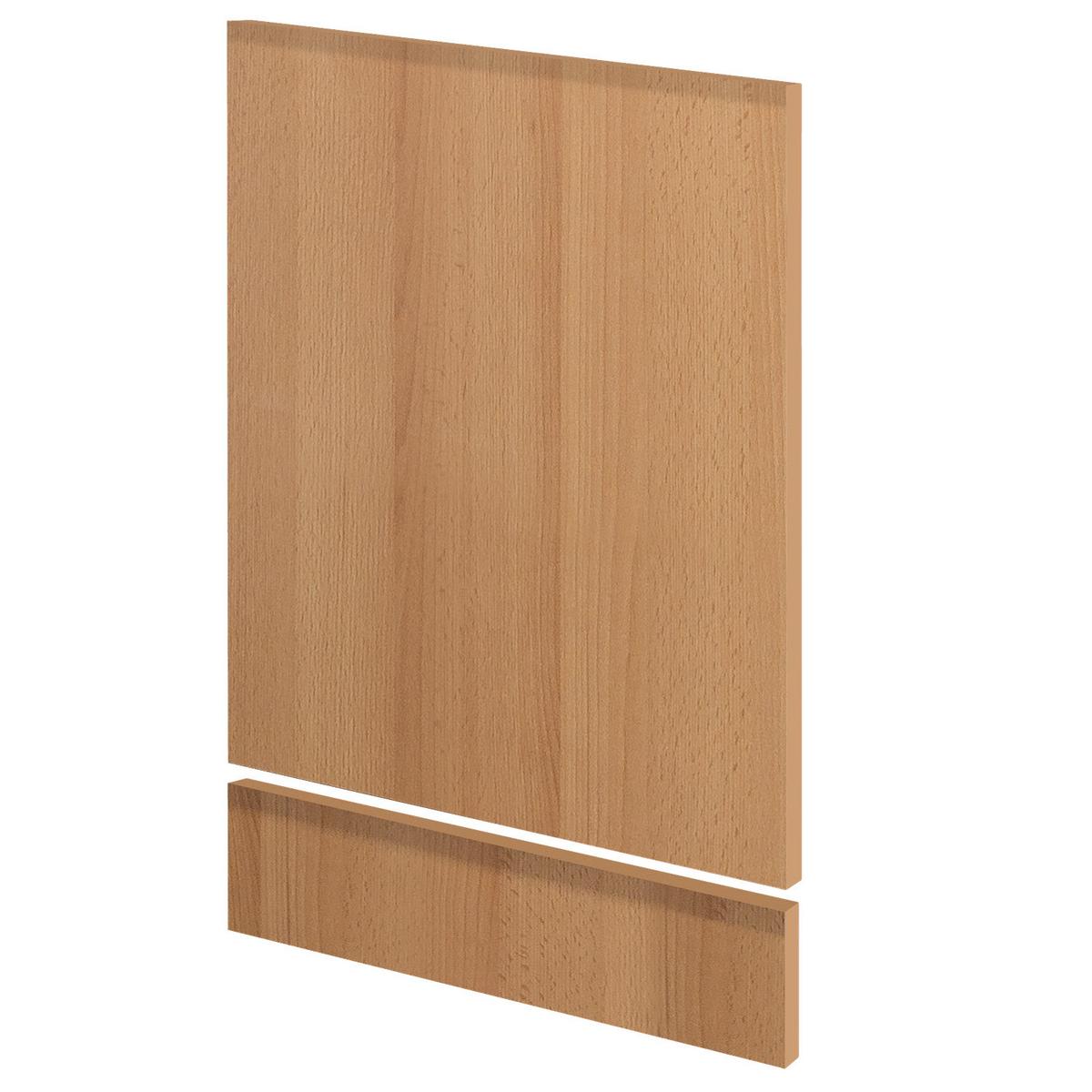 Geschirrspülerfront Nano 100cm Buche Dekor Mit Arbeitsplatte - Beige/Buchefarben, MODERN, Holzwerkstoff (110/85/60cm) - FlexWell