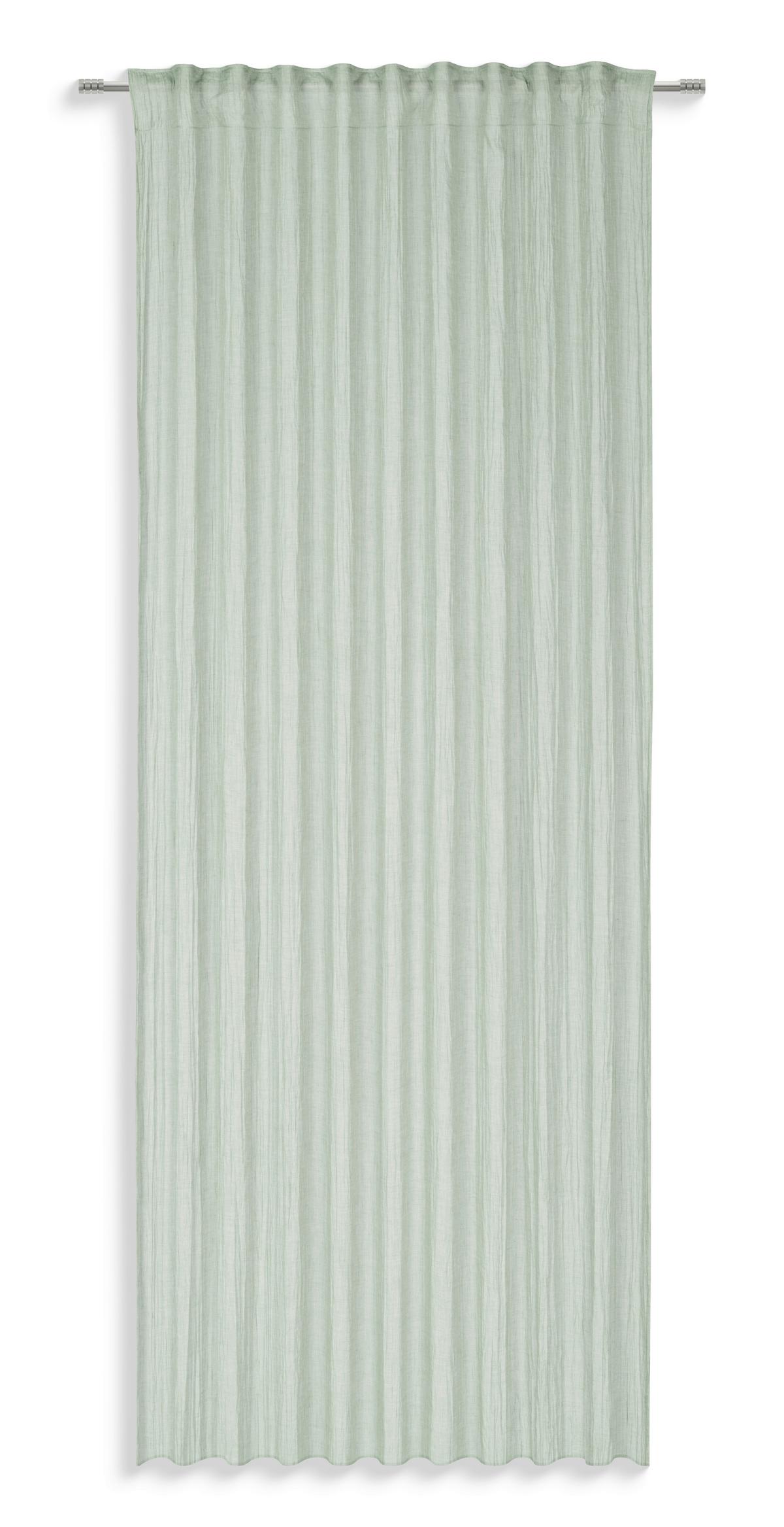 Fertigvorhang Ines - Grün, MODERN, Textil (140/245cm) - Luca Bessoni