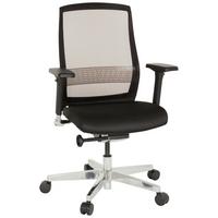 Drehstuhl Fountaine Schwarz - Alufarben/Schwarz, MODERN, Kunststoff/Textil (69/112/66cm) - MID.YOU