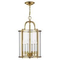 Hängeleuchte Hk-Gentry-P-L-Pb - Messingfarben, Natur, Glas/Metall (35.4/74.1cm) - Elstead Lighting