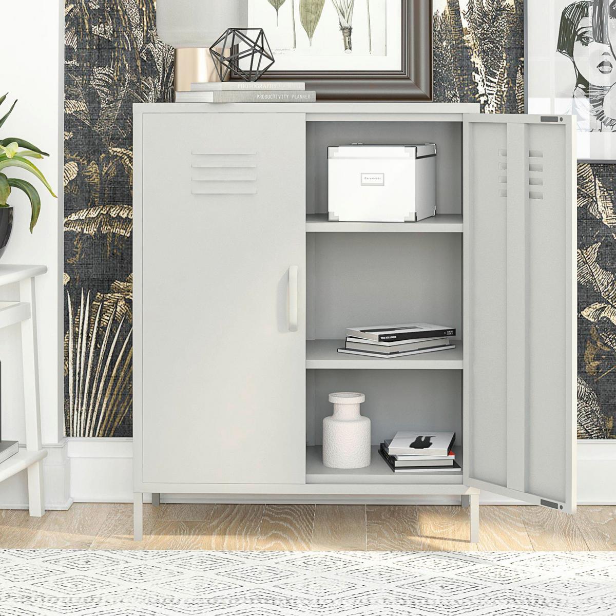Highboard Bradford Taupe B: 79cm - Taupe, Design, Metall (79/100/39cm) - MID.YOU