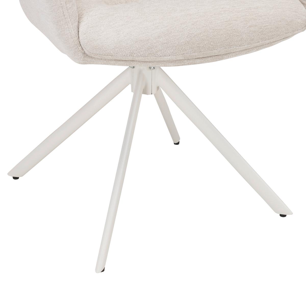 STOLIČKA S PODRÚČKAMI STELLA - béžová, Design, kov/textil (58/91/65cm) - Mömax