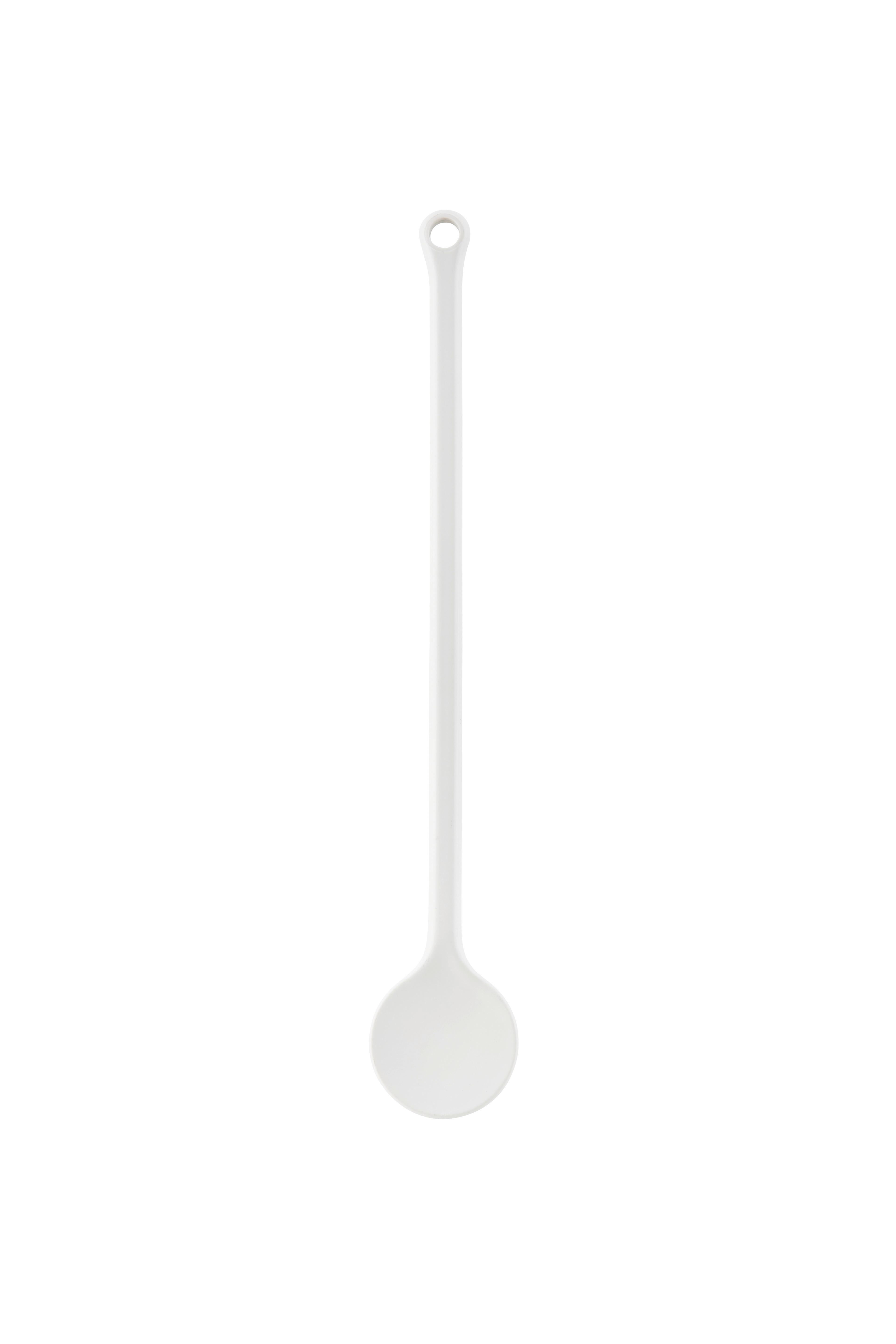 Kochlöffel aus Kunststoff Karl L: ca. 28 cm, m. Aufhängöse - Weiß, KONVENTIONELL, Kunststoff (28cm)