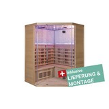 Infrarotkabine Oslo inkl. Lieferung & Montage - Naturfarben, MODERN, Holz (150/200/65cm)