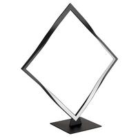 Led-tischleuchte 67213t - Opal/Schwarz, Design, Kunststoff/Metall (42/14/44,5cm) - Globo