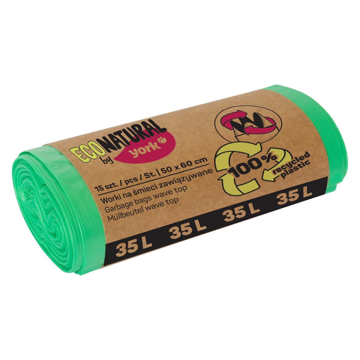 Szemeteszsák 35 Liter - zöld, Basics, műanyag (13/2,5/5cm)