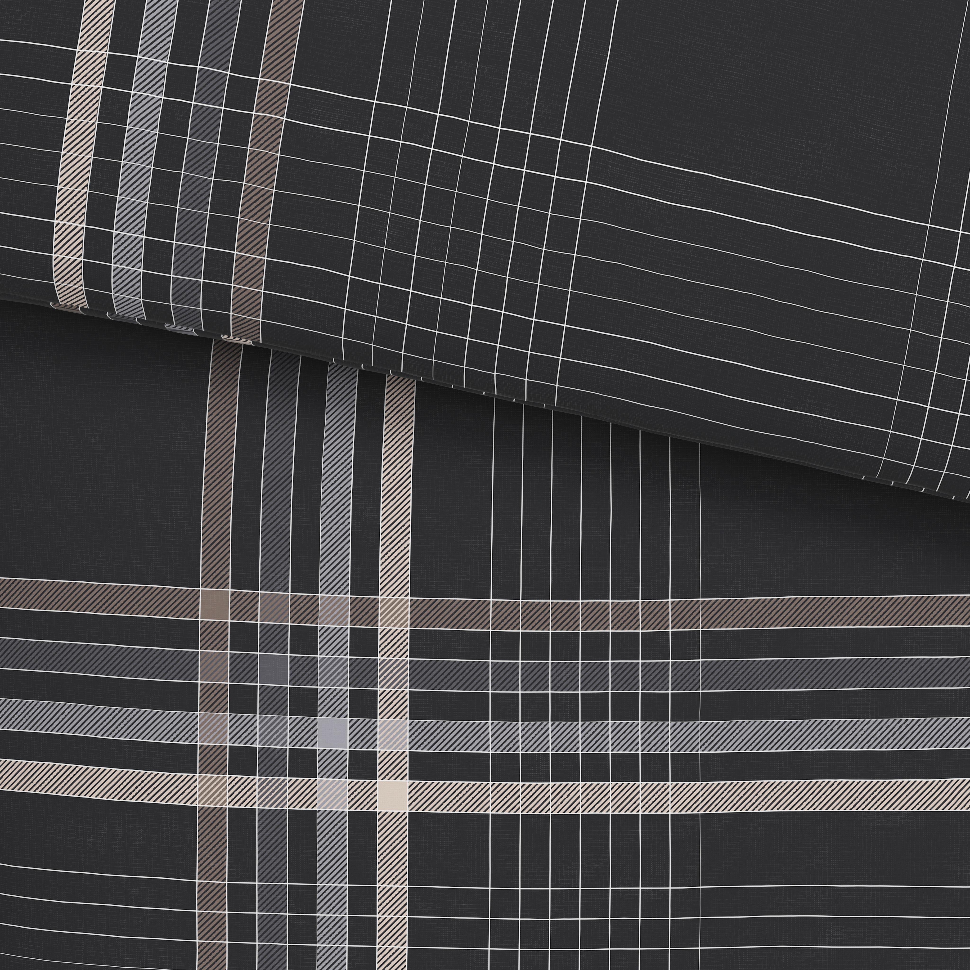 Renforce Bettwäsche 140x200 cm Sanella Baumwolle Grau - Grau, MODERN, Textil (140/200cm) - Luca Bessoni