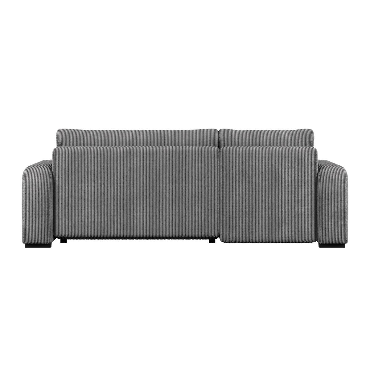 Univerzálna sedačka MARSEILLE, antracitový menčester - čierna/antracitová, Trend, kov/drevo (155/240cm)
