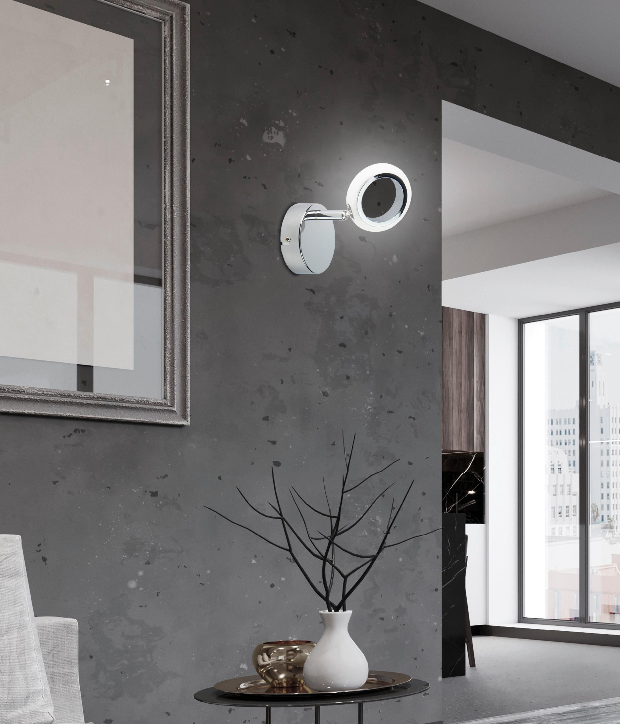 Led-deckenleuchte 91-65275 Aurelion - Chromfarben, Design, Kunststoff/Metall (14/9/15cm)