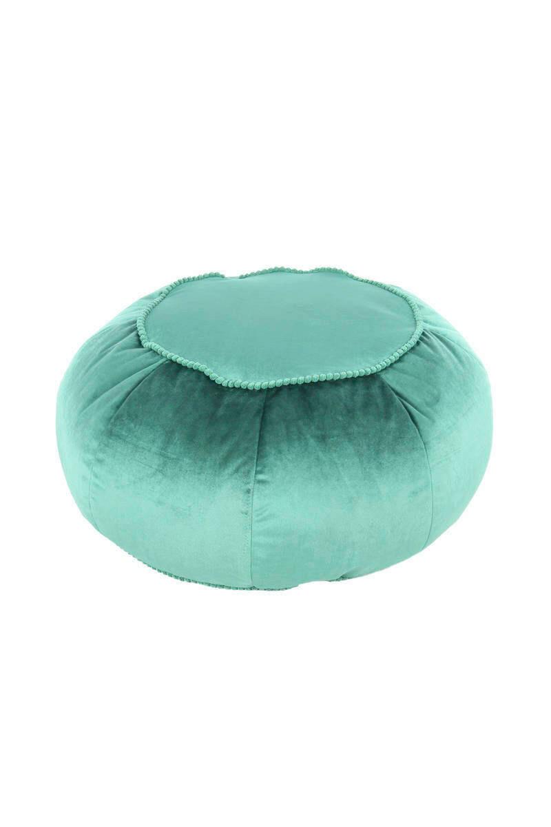 Pouf Taj Mahal Dxh:: 65x35 Cm Samt Grün Mit Reißverschluss