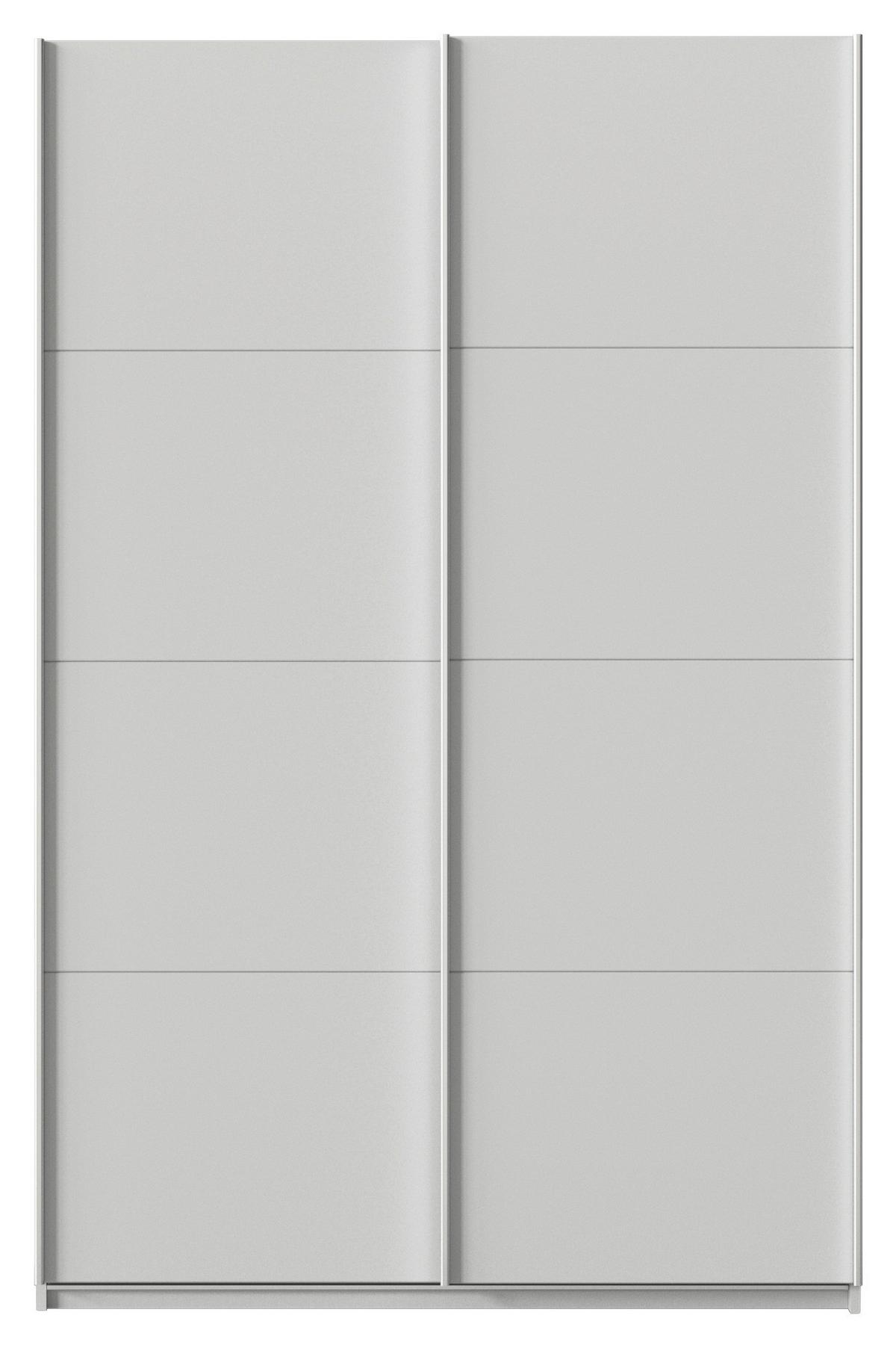 Tolóajtós Szekrény Feldkirch 136/210 Cm - világosszürke, Modern, faalapú anyag (136/210/62cm)