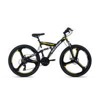 WYLD Mountainbike FullyTopspin schwarz/Gelb 26'' - Schwarz, LIFESTYLE, Metall (25/140cm)