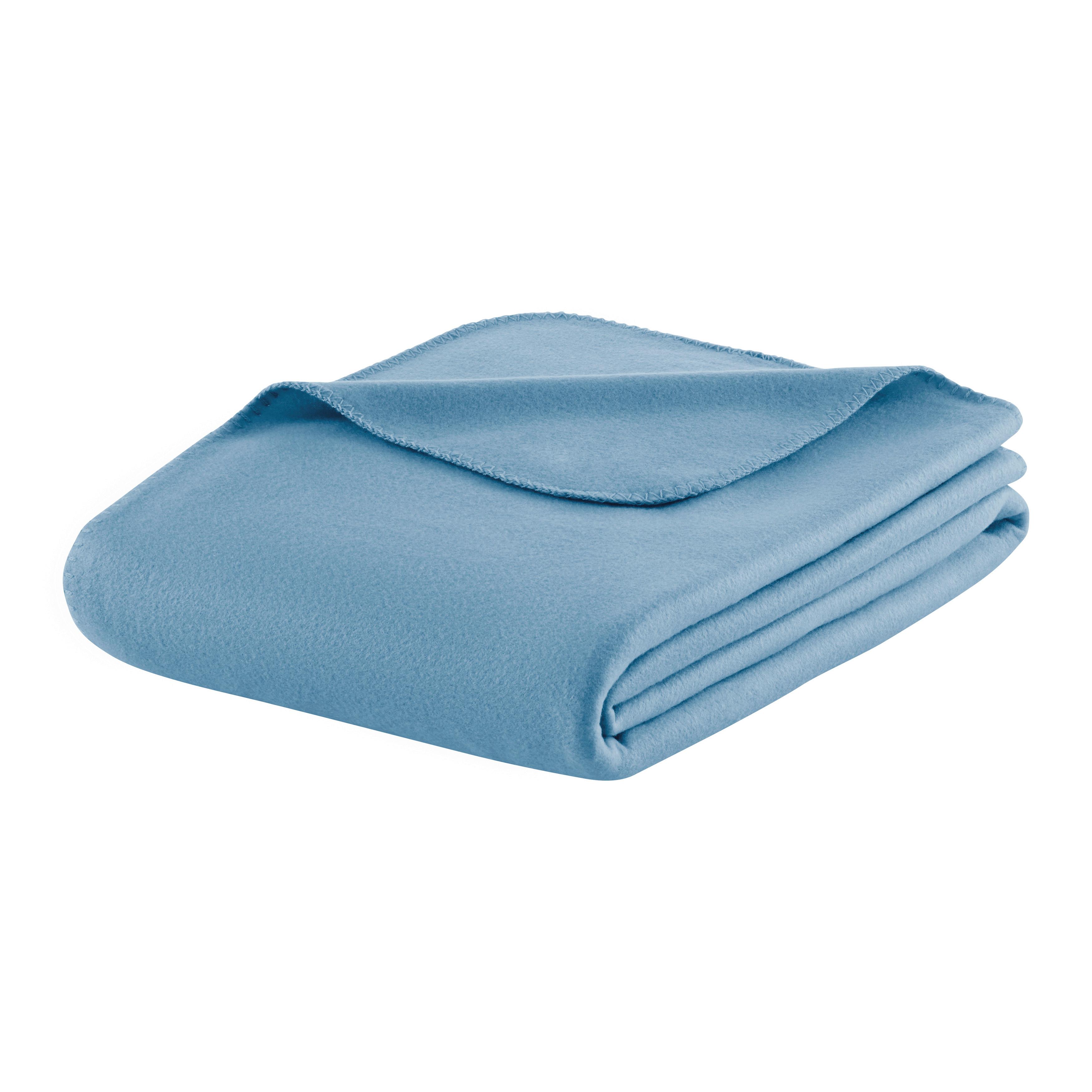 FLEECOVÁ DEKA FELICITY - modrá, Konventionell, textil (140/200cm) - Modern Living