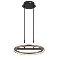 LED-Hängeleuchte 67179h - Klar/Dunkelgrau, Design, Kunststoff/Metall (39,7/150cm) - Globo