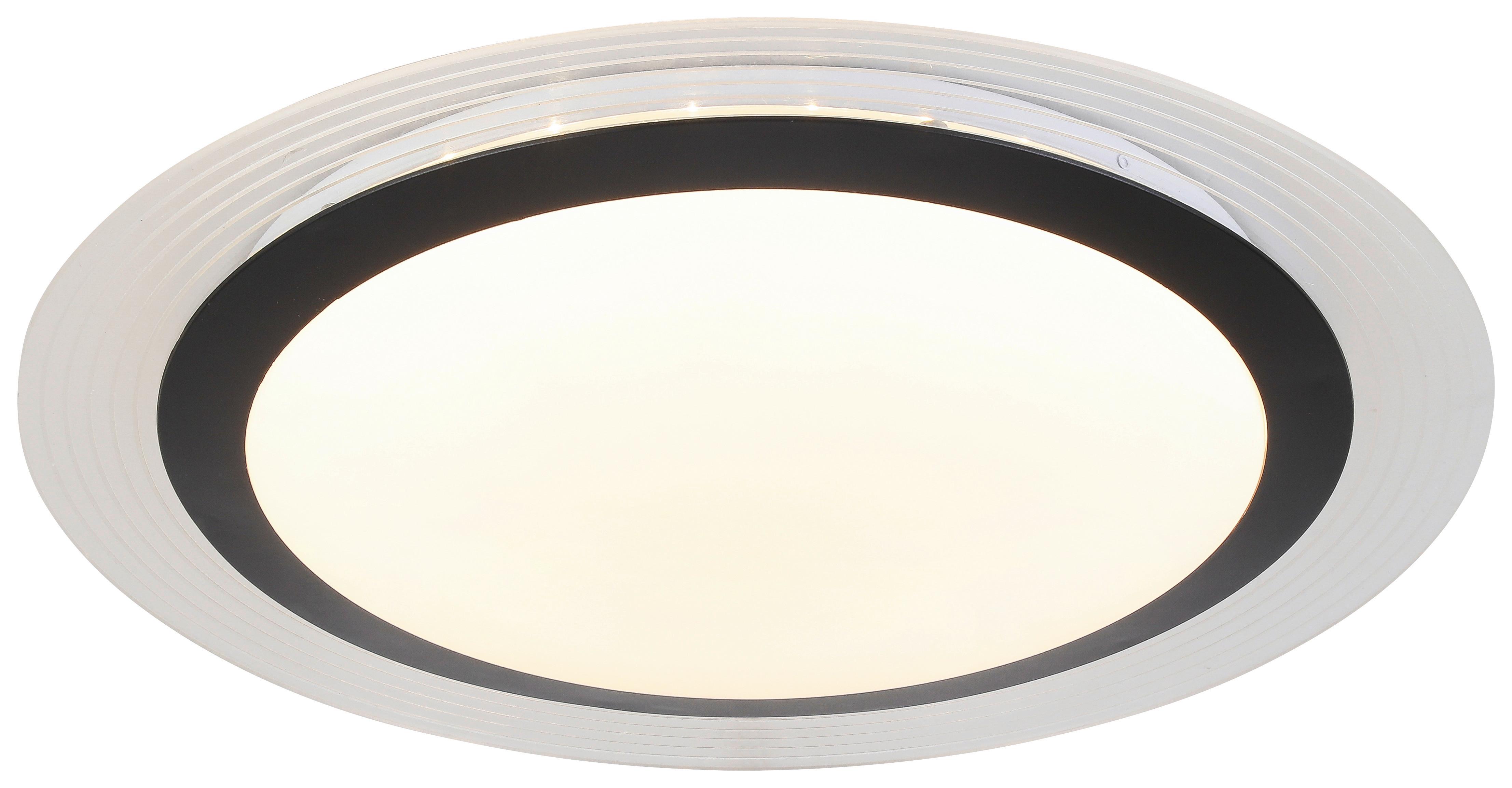 Led Mennyezeti Lámpa Carla - Áttetsző/Fehér, modern, Műanyag/Fém (48/8cm) - Luca Bessoni