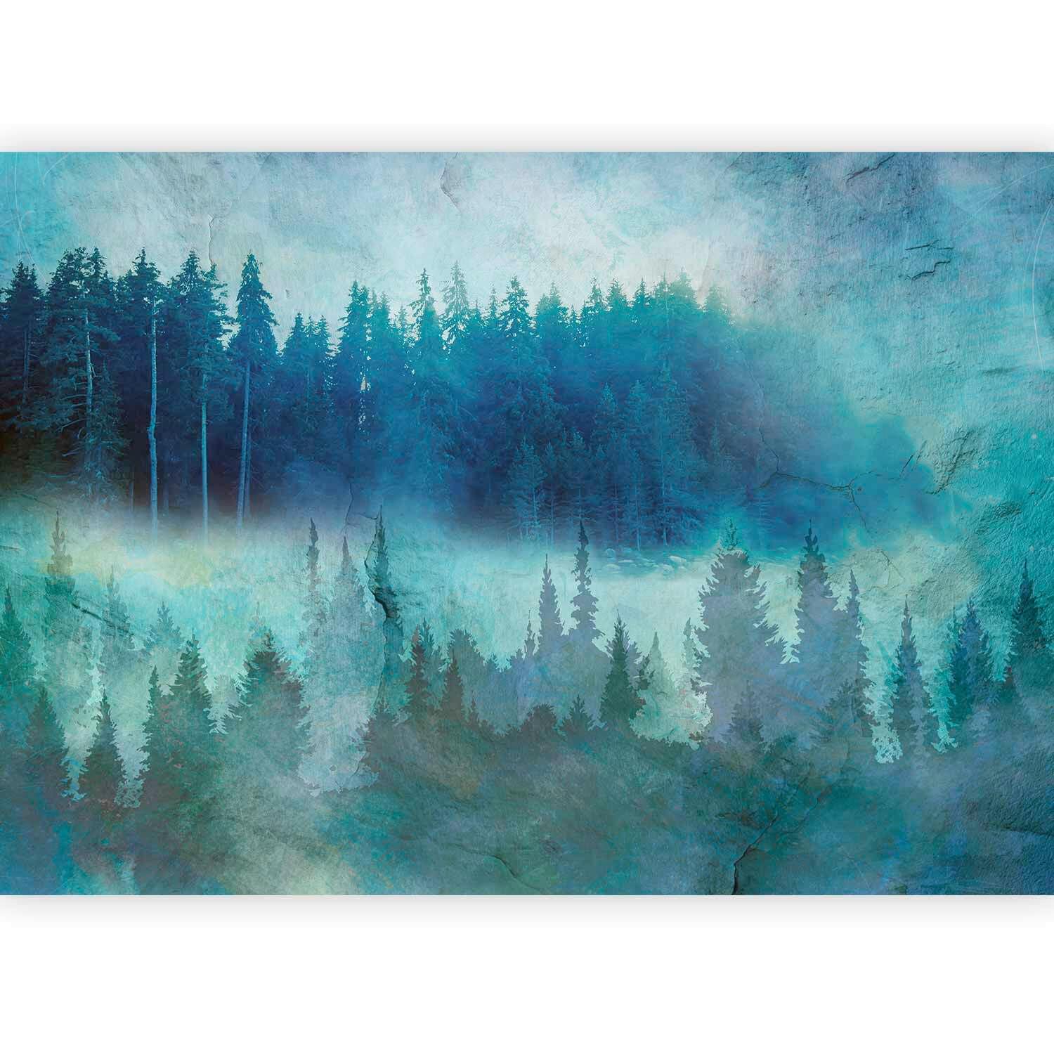 Fototapete TAKE A REST B/H: ca. 300x210 cm - Blau/Grün, LIFESTYLE, Textil (300/210cm) - artgeist