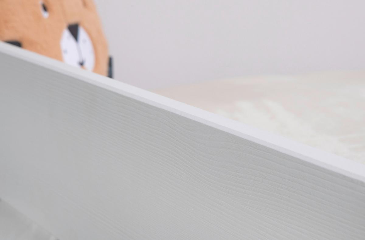 Bett Bennet Weiß inkl. Zubehör,120x200 cm - Weiß/Naturfarben, MODERN, Holz/Textil (120/200cm) - MID.YOU