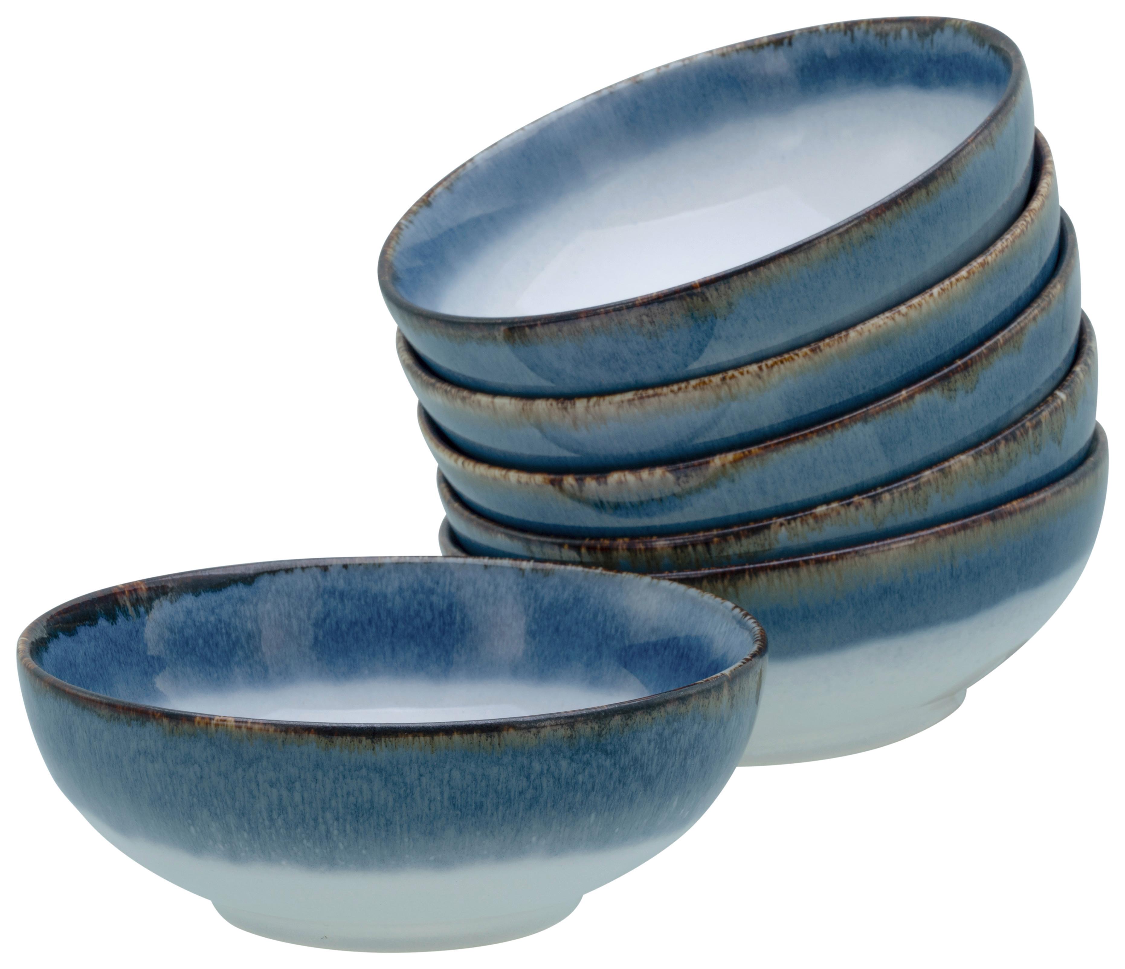 Schüsselset Cascade Steinzeug Blau - Blau, Design, Keramik - Creatable