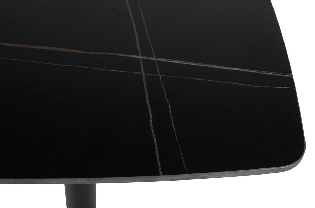 BISTRO STÔL SAM - čierna, Design, kov/keramika (70/70/75cm) - Mömax