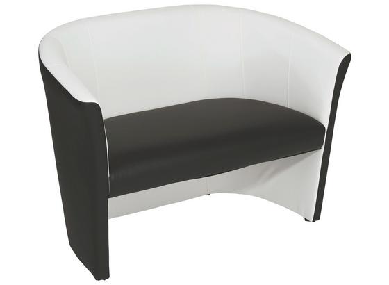 Kétüléses Kanapé Rainbow Duo - Fehér/Fekete, modern (118/76/59cm) - Ombra Kétüléses Kanapé Rainbow Duo - Fehér/Fekete, modern (118/76/59cm) - Ombra