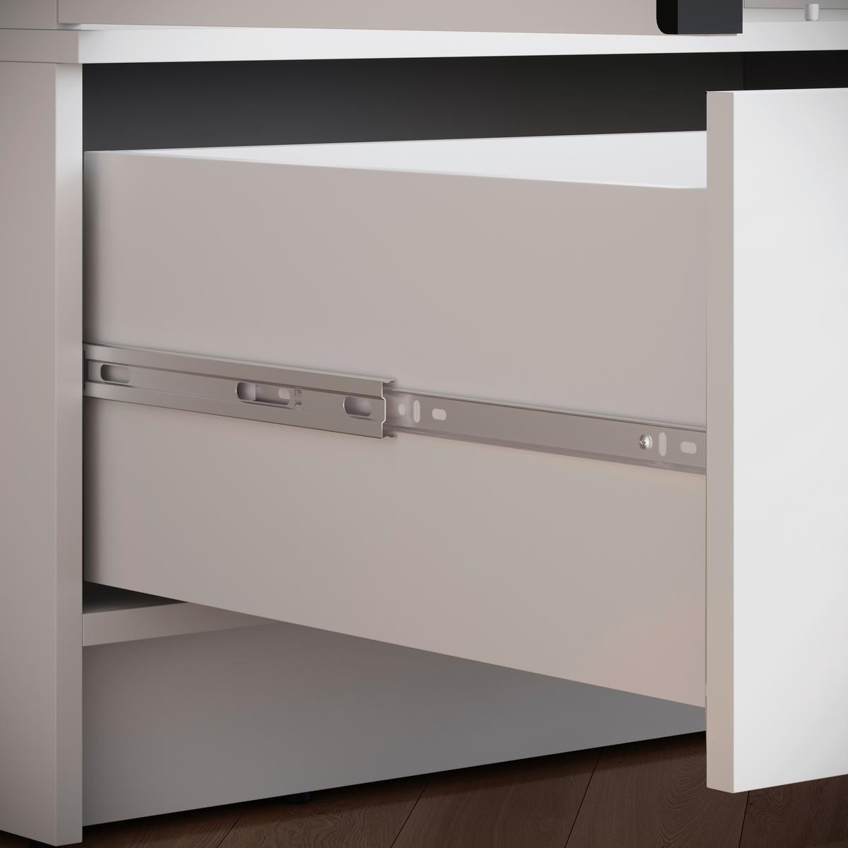 ŠATNÍ SKŘÍŇ SPIRIT - bílá/černá, Konvenční, kov/kompozitní dřevo (134,5/192,9/51cm) - P & B