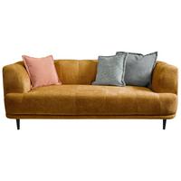 3-sitzer-sofa Lou Goldfarben/schwarz, 226 Cm - Goldfarben/Schwarz, Design, Textil (226/77/106cm) - MID.YOU