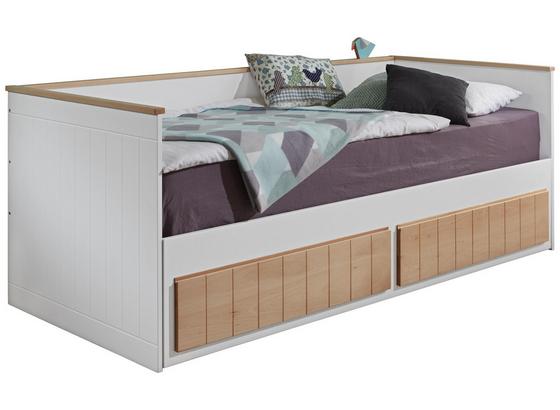 Stauraumbett Timmi Bicolor 90-180x200 - Buchefarben/Weiß, KONVENTIONELL, Holz/Holzwerkstoff (205/99-189/80cm) Stauraumbett Timmi Bicolor 90-180x200 - Buchefarben/Weiß, KONVENTIONELL, Holz/Holzwerkstoff (205/99-189/80cm)