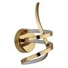 LED-Deckenleuchte Iduna Weiß Goldfarben D: 16 cm - Goldfarben/Weiß, Design, Kunststoff/Metall (16/35cm) - Globo