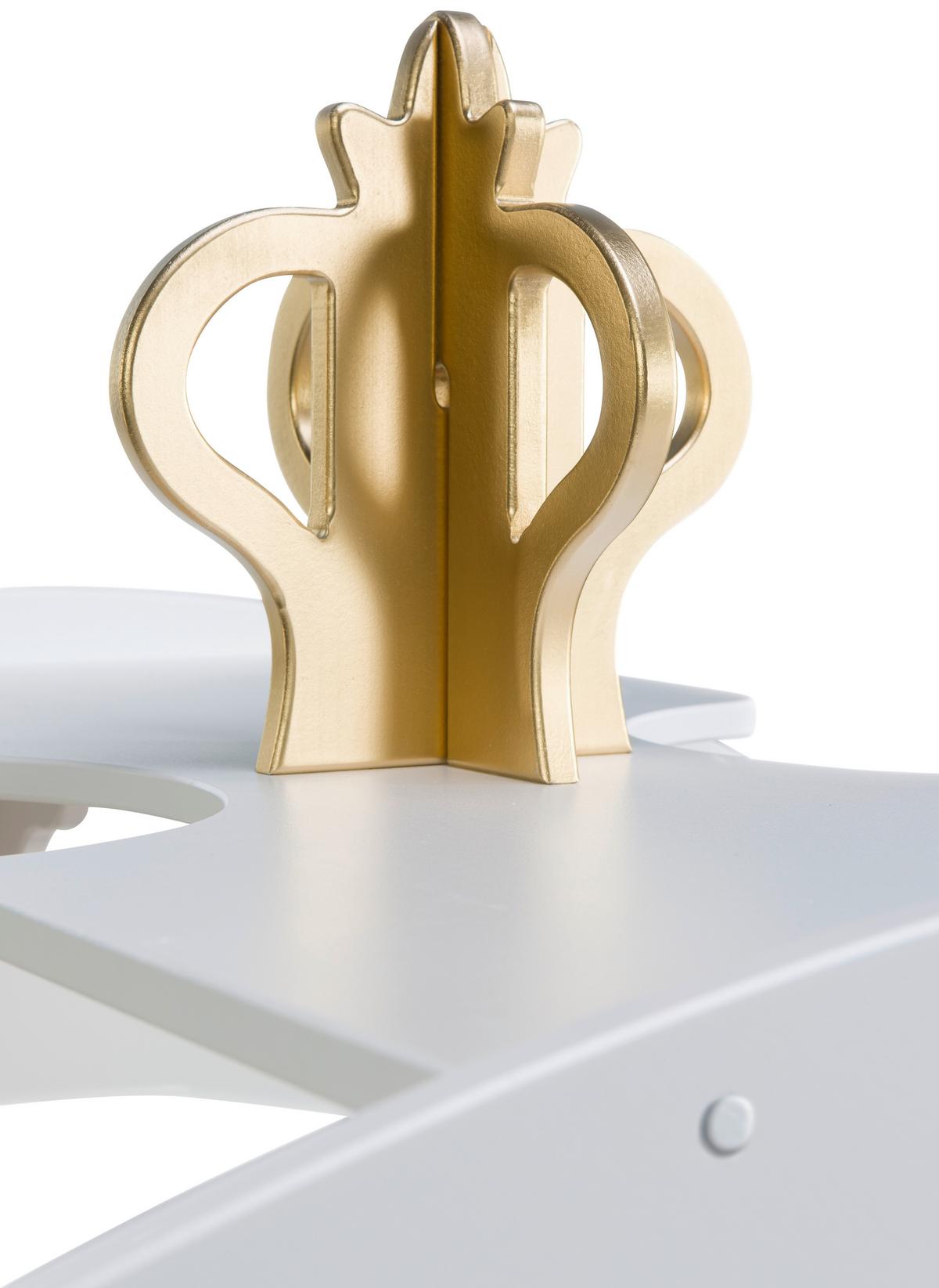 Kinder-/Juniorbett Prinzessin Kutsche Weiß - Weiß, LIFESTYLE, Holz/Holzwerkstoff (90/180cm) - Livetastic