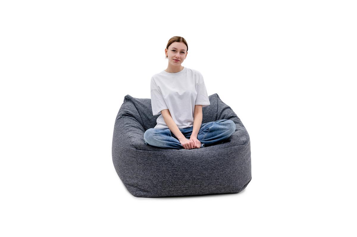 Sitzsack Dutch Schwarz - Schwarz, Basics, Textil (90/55/90cm) - Ondega